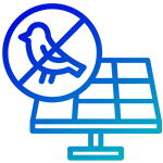 bird proof solar panel gradient