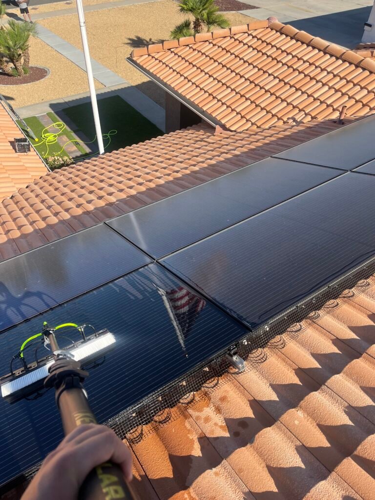 Before and After cleaning in the high desert by Ten10 Shine Solutions